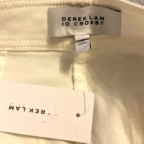 Derek Lam 10 Crosby ELIAN UTILITY PANTS$295COLOR: WASHED WHITE